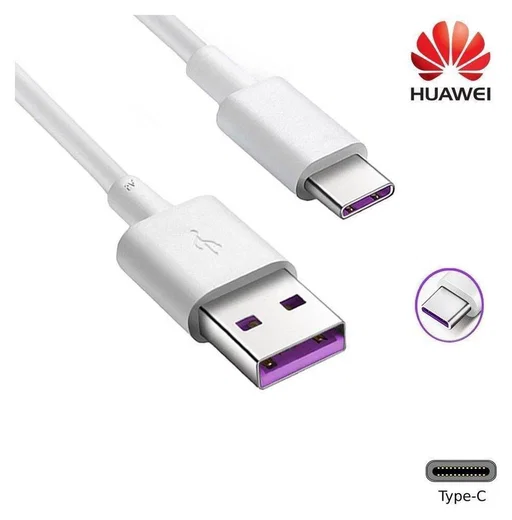 Huawei USB-C Fast Charge Kabel 1 Meter Wit afbeelding 3