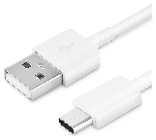 Originele Samsung USB-A naar USB-C Kabel 1.2 Meter Wit afbeelding 2