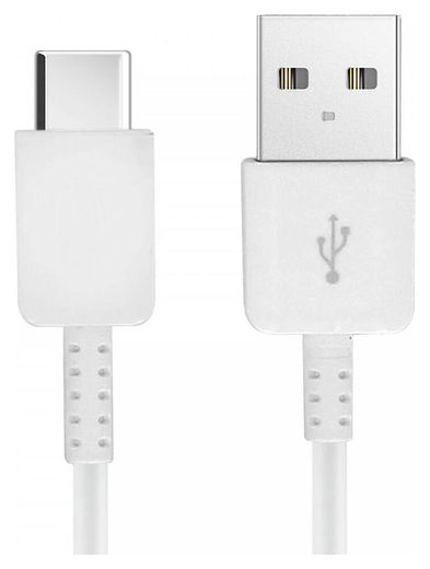 Originele Samsung USB-A naar USB-C Kabel 1.2 Meter Wit afbeelding 1