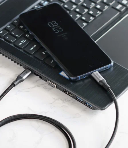 Ringke USB-C naar USB-C Kabel 1.2 Meter Zwart afbeelding 6