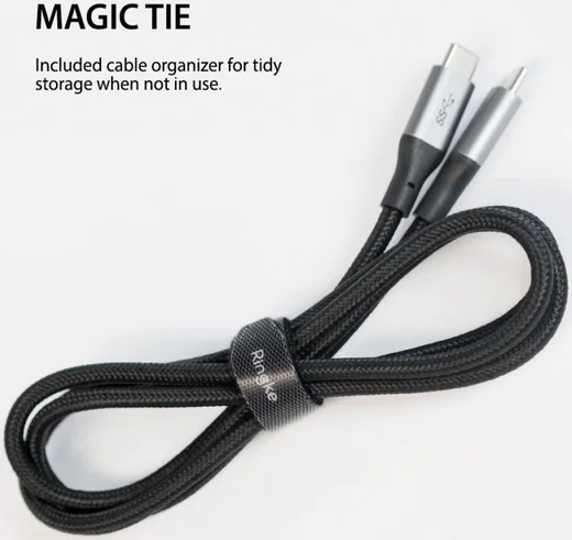 Ringke USB-C naar USB-C Kabel 1.2 Meter Zwart afbeelding 7