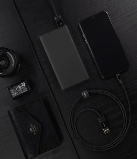 Ringke Gevlochten iPhone Kabel 1.2 Meter Zwart afbeelding 5