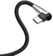 Baseus Fast Charge USB-C Kabel Haakse Hoek 2 Meter Zwart afbeelding 2