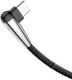 Baseus Fast Charge USB-C Kabel Haakse Hoek 2 Meter Zwart afbeelding 3