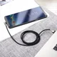 Baseus Fast Charge USB-C Kabel Haakse Hoek 2 Meter Zwart afbeelding 4