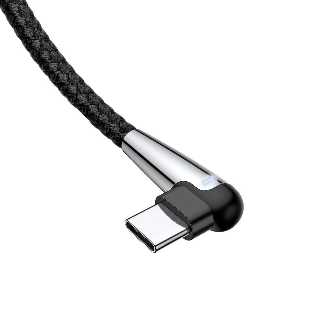 Baseus Fast Charge USB-C Kabel Haakse Hoek 2 Meter Zwart afbeelding 7