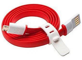 Orginele OnePlus Micro-USB kabel 1m Rood/Wit afbeelding 4