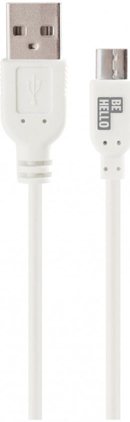 BeHello 0.15 Meter Micro-USB Kabel Wit afbeelding 1