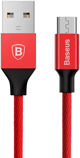 Baseus Gevlochten 1.5m Micro-USB Kabel Rood afbeelding 1