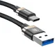 Baseus Gevlochten USB-C Fast Charge Kabel 1.5 Meter 3A Zwart afbeelding 2