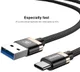 Baseus Gevlochten USB-C Fast Charge Kabel 1.5 Meter 3A Zwart afbeelding 3