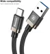 Baseus Gevlochten USB-C Fast Charge Kabel 1.5 Meter 3A Zwart afbeelding 5