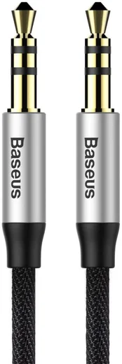 Baseus M30 Jack naar Jack Audiokabel 1.5 Meter Zwart afbeelding 1