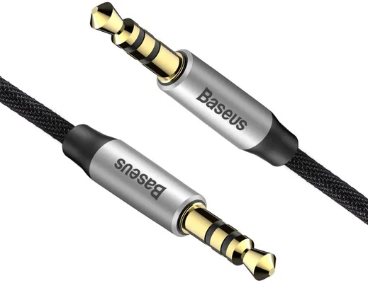 Baseus M30 Jack naar Jack Audiokabel 1.5 Meter Zwart afbeelding 3
