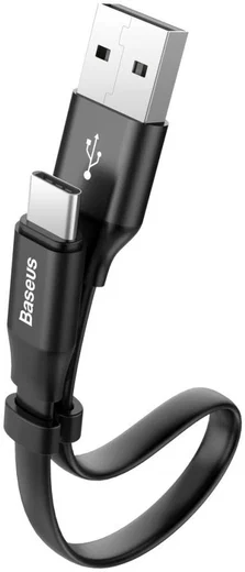 Baseus Platte USB-C Kabel 23cm Zwart afbeelding 5