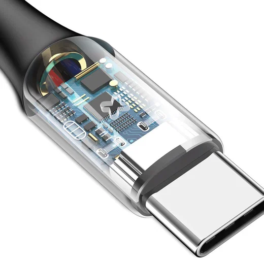 Baseus 3A USB-C Fast Charge Kabel 1M Zwart afbeelding 5