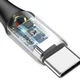 Baseus 3A USB-C Fast Charge Kabel 1M Zwart afbeelding 5