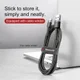 Baseus USB-C Fast Charge Kabel Gevlochten 1 Meter 3A Zwart Grijs afbeelding 9