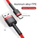 Baseus Gewoven USB-C Fast Charge Kabel 1 Meter Rood afbeelding 6