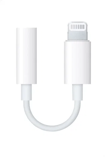 Originele Apple Lightning naar 3,5MM Jack Apple Oortjes Adapter Wit afbeelding 2