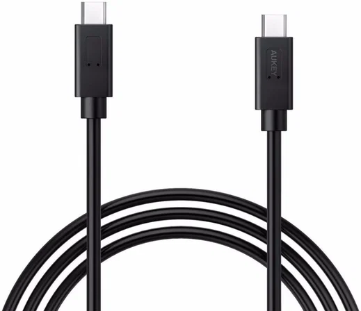 Aukey Premium USB C Kabel 0.9 Meter Zwart afbeelding 1