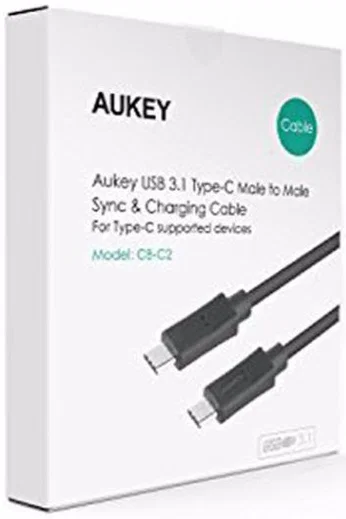 Aukey Premium USB C Kabel 0.9 Meter Zwart afbeelding 4
