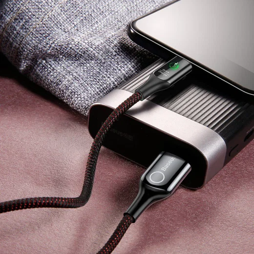 Baseus USB-C Gevlochten Data Kabel 1M Zwart afbeelding 7