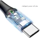 Baseus USB-C Gevlochten Data Kabel 1M Rood afbeelding 4