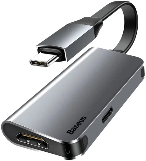 Baseus Little Box USB C naar HDMI Kabel Converter Grijs afbeelding 1