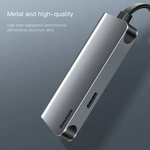 Baseus Little Box USB C naar HDMI Kabel Converter Grijs afbeelding 9