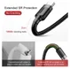 Baseus Gevlochten USB Type C Kabel 2 Meter 2A Zwart Grijs afbeelding 9