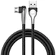 Baseus Micro-USB Gevlochten Nylon Haakse Kabel 2 Meter Zwart afbeelding 1