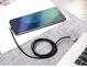 Baseus Micro-USB Gevlochten Nylon Haakse Kabel 2 Meter Zwart afbeelding 3