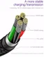 Baseus Micro-USB Gevlochten Nylon Haakse Kabel 1 Meter Zwart afbeelding 4