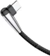 Baseus Fast Charge Haakse Hoek USB-C Kabel 1 Meter Zwart afbeelding 6