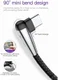 Baseus Fast Charge Haakse Hoek USB-C Kabel 1 Meter Zwart afbeelding 9