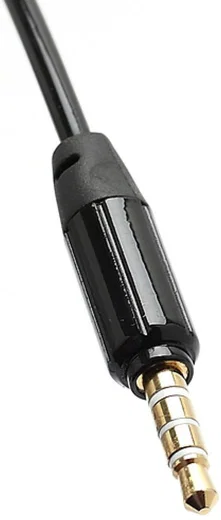 Rekbare Universele Aux kabel 3.5mm Jack naar 3.5mm Jack 1 Meter Zwart afbeelding 2