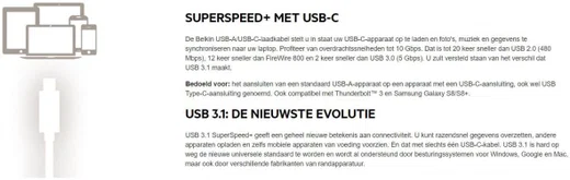 Belkin USB 3.1 to USB-C Kabel afbeelding 5