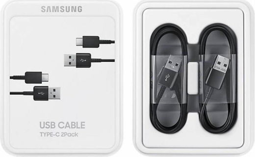 Originele Samsung USB-A naar USB-C Kabel 1.5 Meter Zwart (2-Pack) afbeelding 6