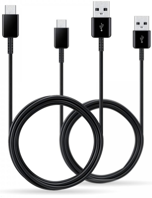 Originele Samsung USB-A naar USB-C Kabel 1.5 Meter Zwart (2-Pack) afbeelding 1