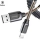 Baseus Double Spring 1.2 Meter USB Datakabel Grijs afbeelding 12