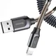 Baseus Double Spring 1.2 Meter USB Datakabel Grijs afbeelding 1