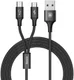 Baseus 2 in 1 Kabel Type C + Micro USB 3A (1.2M) afbeelding 1
