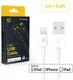RhinoShield iPhone MFI Lightning Kabel 2 Meter Wit afbeelding 1