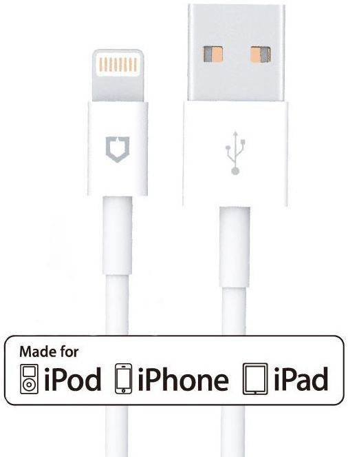 RhinoShield iPhone MFI Lightning Kabel 2 Meter Wit afbeelding 2