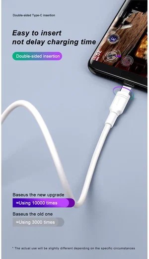 Baseus USB-C SuperCharge Kabel 2 Meter 5A Wit afbeelding 17