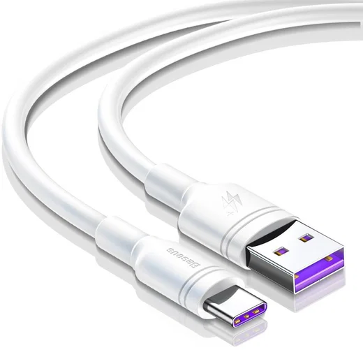 Baseus USB-C SuperCharge Kabel 2 Meter 5A Wit afbeelding 2