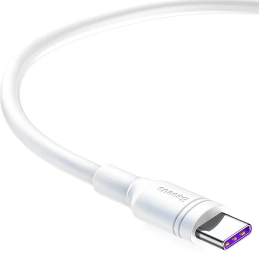 Baseus USB-C SuperCharge Kabel 2 Meter 5A Wit afbeelding 3