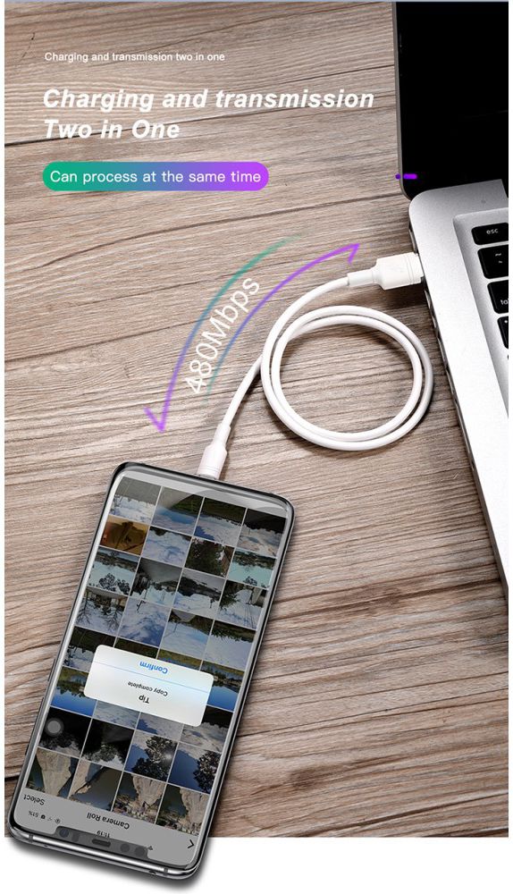 Baseus USB-C SuperCharge Kabel 1 Meter Wit afbeelding 18