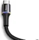 Baseus Gevlochten USB-C Kabel 1 Meter met LED Indicator Lampje Zwart afbeelding 11